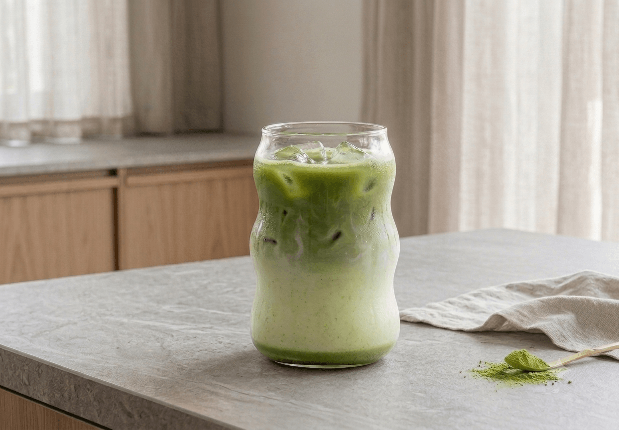 Wavy Matcha Glass