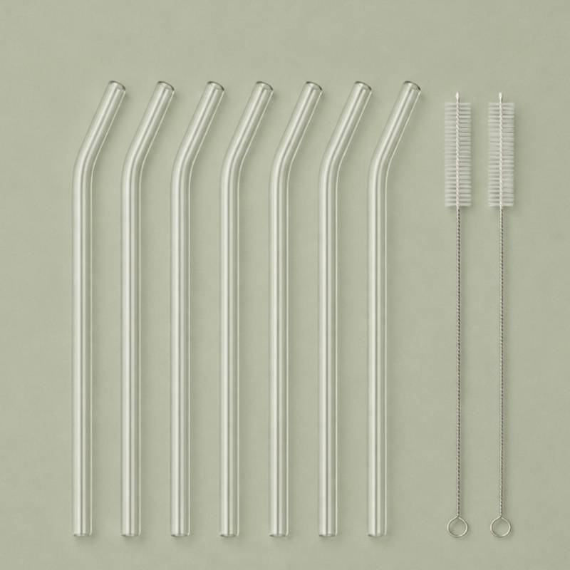 Glass Straw Set