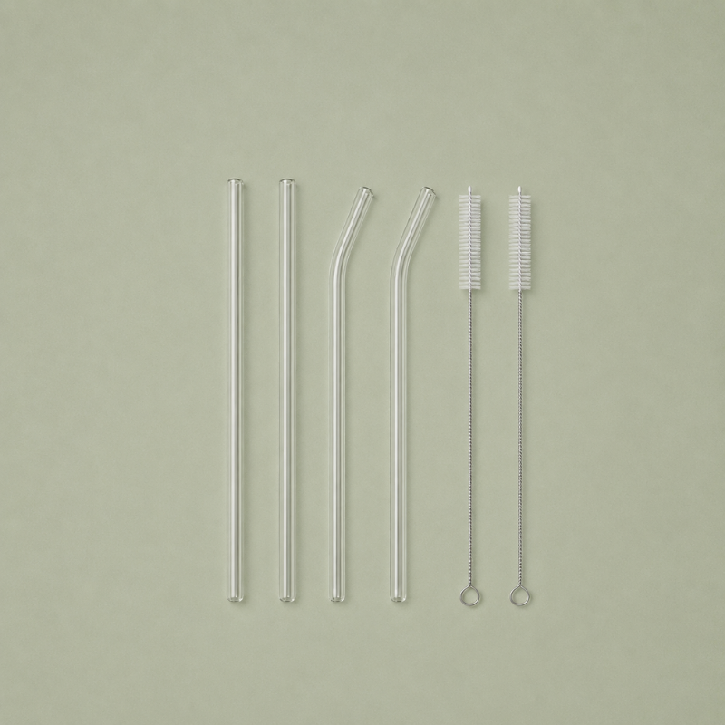 Glass Straw Set