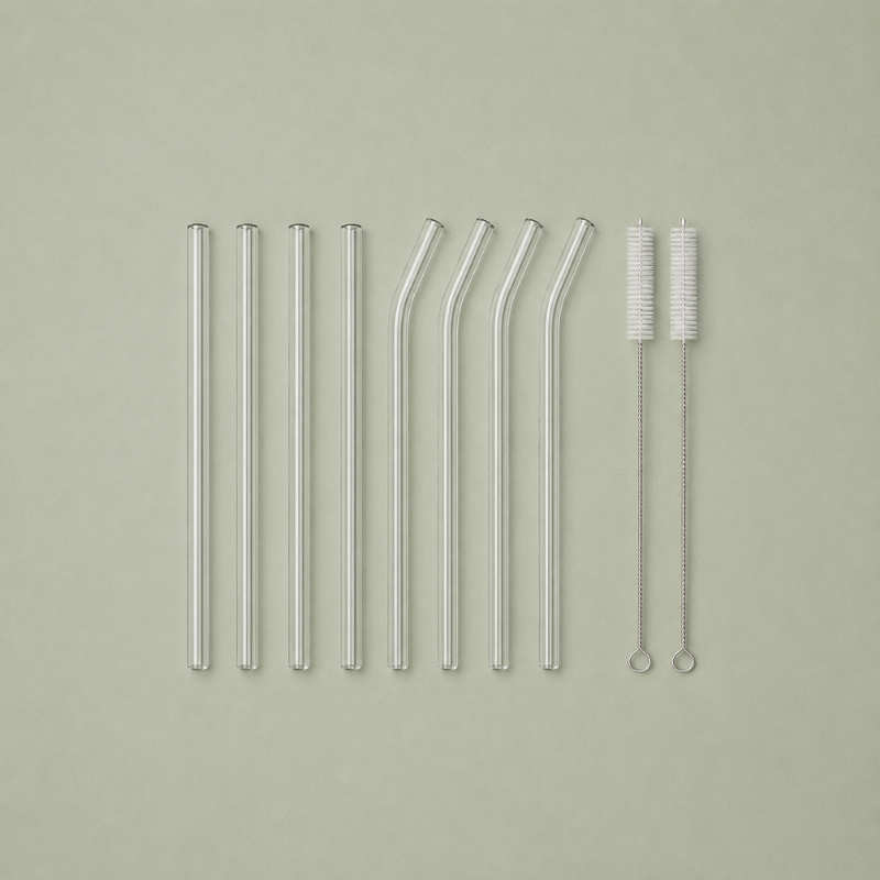 Glass Straw Set